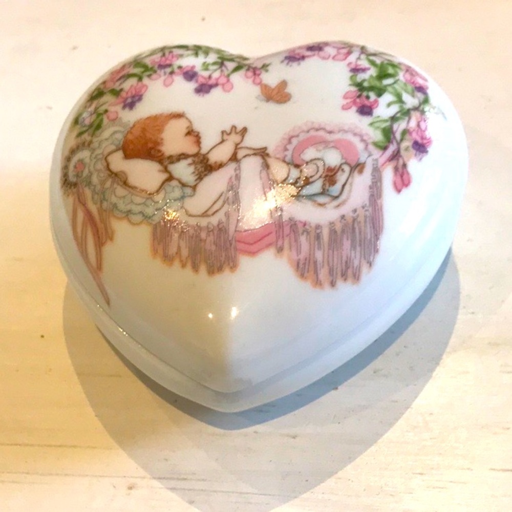 Vintage Jesus Loves Me Trinket Box